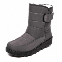 Trixie | Damen Wasserdichte Schneestiefel | Schwarz in Grau