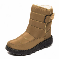 Trixie | Damen Wasserdichte Schneestiefel | Schwarz in Khaki