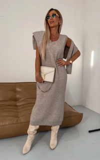 Janica | Damen Elegant Set | Komplette Outfit in Khaki