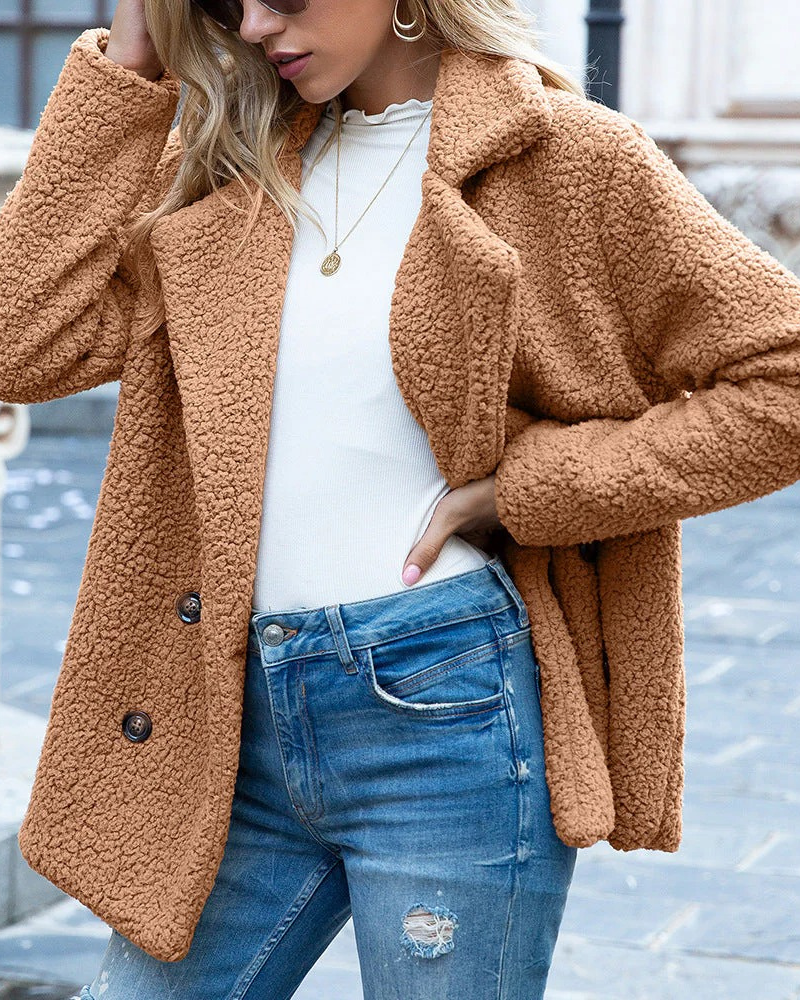 Damen weicher und warmer Mantel | Winter