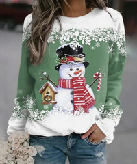 Janna | Damen Weihnachts Pullover | Ausgefallene in Grün