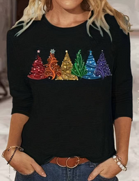 Cordula | Damen Weihnachtspullover | Elegant in Schwarz