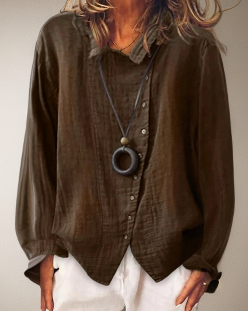 Vanna | Damen Weiß Bluse | Langarm