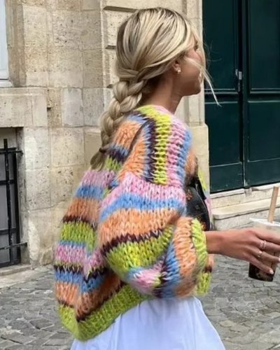 Martina | Damen Kurze Strickjacke | Leichte