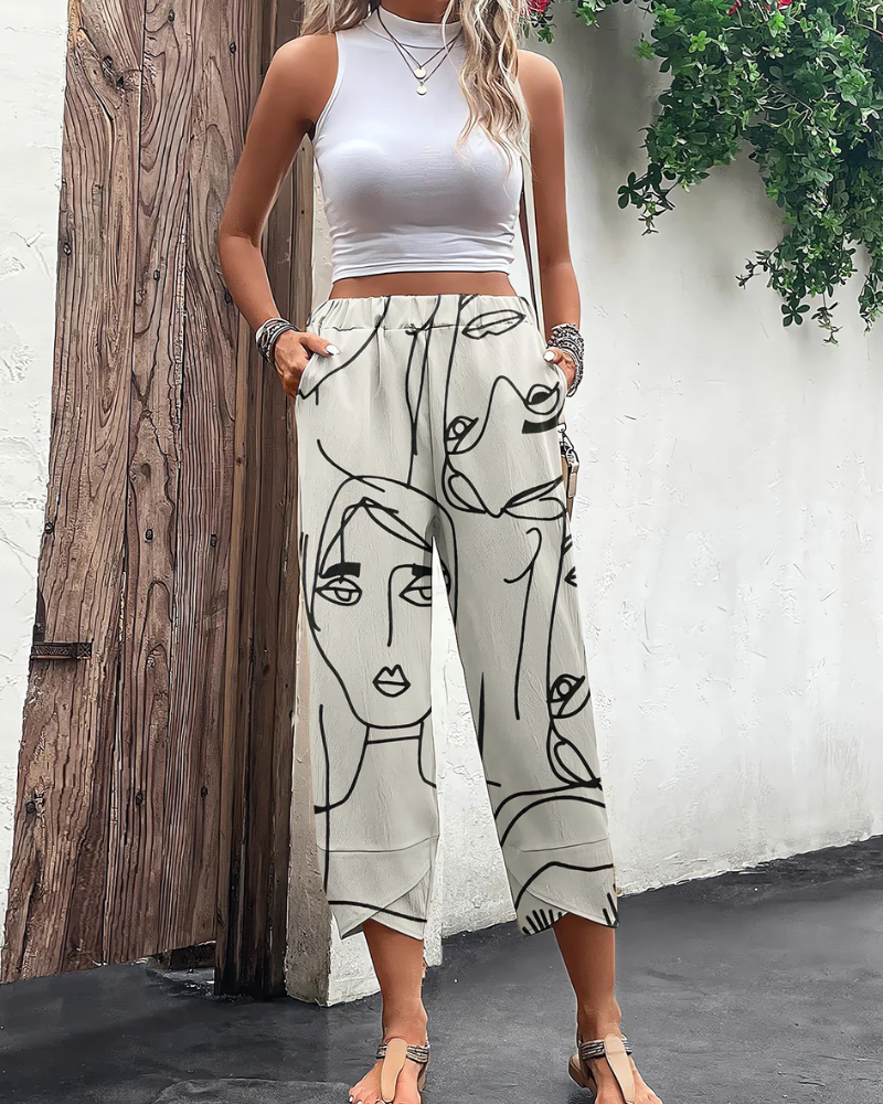 Amelie | Damen Weite Hosen | Elegant