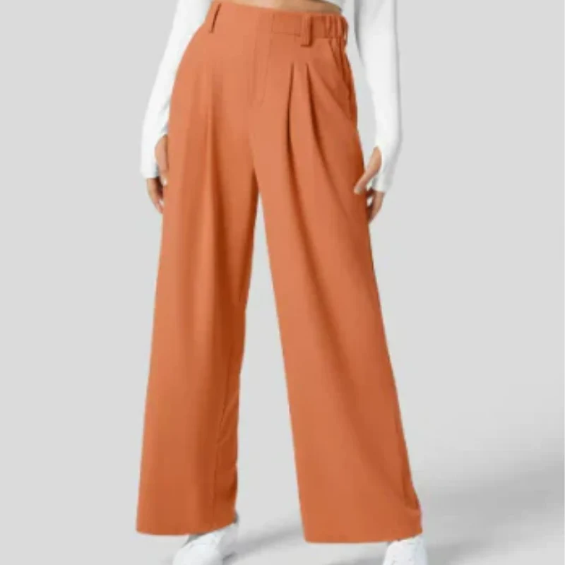 Emilia | Damen Elegante Weite Hosen | High-Waist