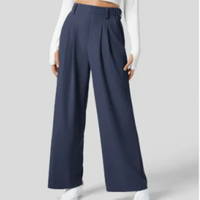 Emilia | Damen Elegante Weite Hosen | High-Waist in Blau