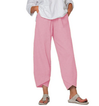 Hannah | Damen Sommer Weite Hosen | Leichtgewicht in Rosa