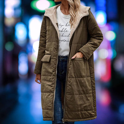 Damen Wendemantel mit Kapuze - Ria