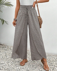 Vellana | Damen Wide Leg Hose | Weites Bein in Schwarz