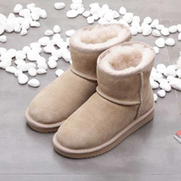 Liliane | Damen Gefütterte Schneestiefel | Winter in Beige