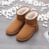 Liliane | Damen Gefütterte Schneestiefel | Winter in Khaki