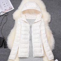 Elin | Damen Winter Steppjacke | Kurze Mantel in Weiß