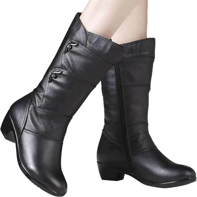 Callista | Damen Schwarz Stiefel | Elegant