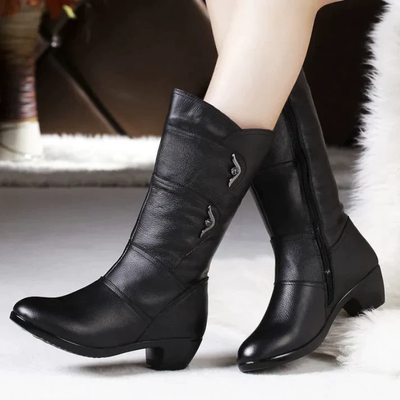 Callista | Damen Schwarz Stiefel | Elegant