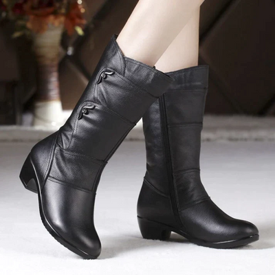 Callista | Damen Schwarz Stiefel | Elegant