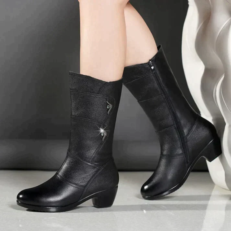Callista | Damen Schwarz Stiefel | Elegant