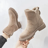 Becca | Damen Wasserdichte Winterstiefel | Schneestiefel in Beige