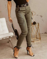 Damen Arbeits Cargo Hose | Leichte in Grün