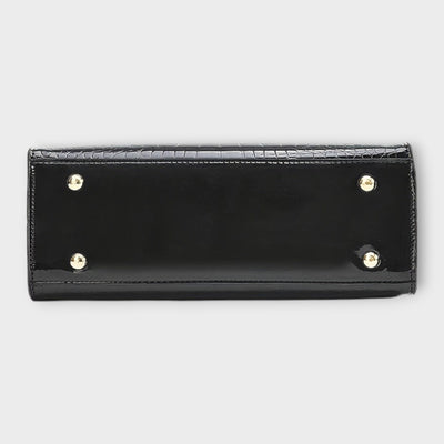 Brava -  Glänzende Krokodilledermuster-Handtasche