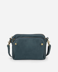 Kim | Hochwertige Ledertasche in Blau