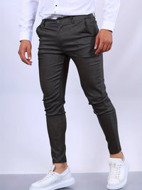 Herren Hose Slim Fit | Leicht Tragbar in Grau