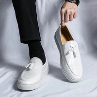 Herren Vintage Leicht Loafer | Slip-On in Weiß