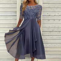 Margherita | Elegantes Spitzenkleid in Lila