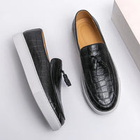 Herren Vintage Leicht Loafer | Slip-On in Schwarz