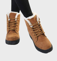 Dicke und warme wasserdichte Winterstiefel für Frauen - Adilene in Braun