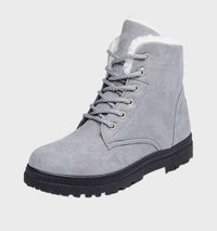 Dicke und warme wasserdichte Winterstiefel für Frauen - Adilene in Grau