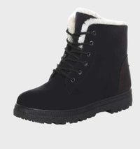 Dicke und warme wasserdichte Winterstiefel für Frauen - Adilene in Schwarz