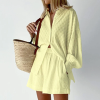 2-teiliges Sommeroutfit mit Bluse und Shorts – Isla in Gelb