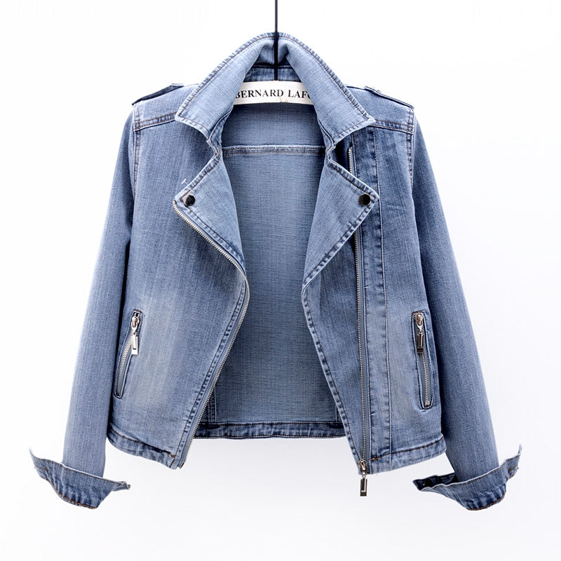 Denimjacke mit Taschen für Damen