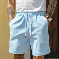 Joseph | Elastischer Bund Metallspitzen-Kordelzug Shorts in Blau
