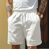 Joseph | Elastischer Bund Metallspitzen-Kordelzug Shorts in Weiß