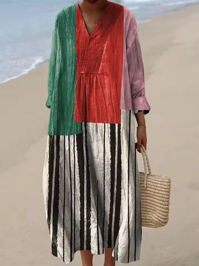 Emily – Elegant Floral Shirt Dress