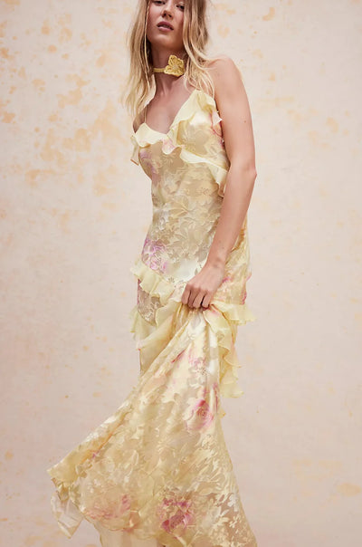 Amanda - Leichtes ärmelloses Maxikleid