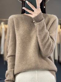 Anette | Warmer Pullover für kalte Tage in Kamel