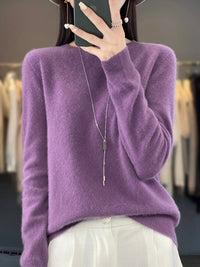 Anette | Warmer Pullover für kalte Tage in Violett