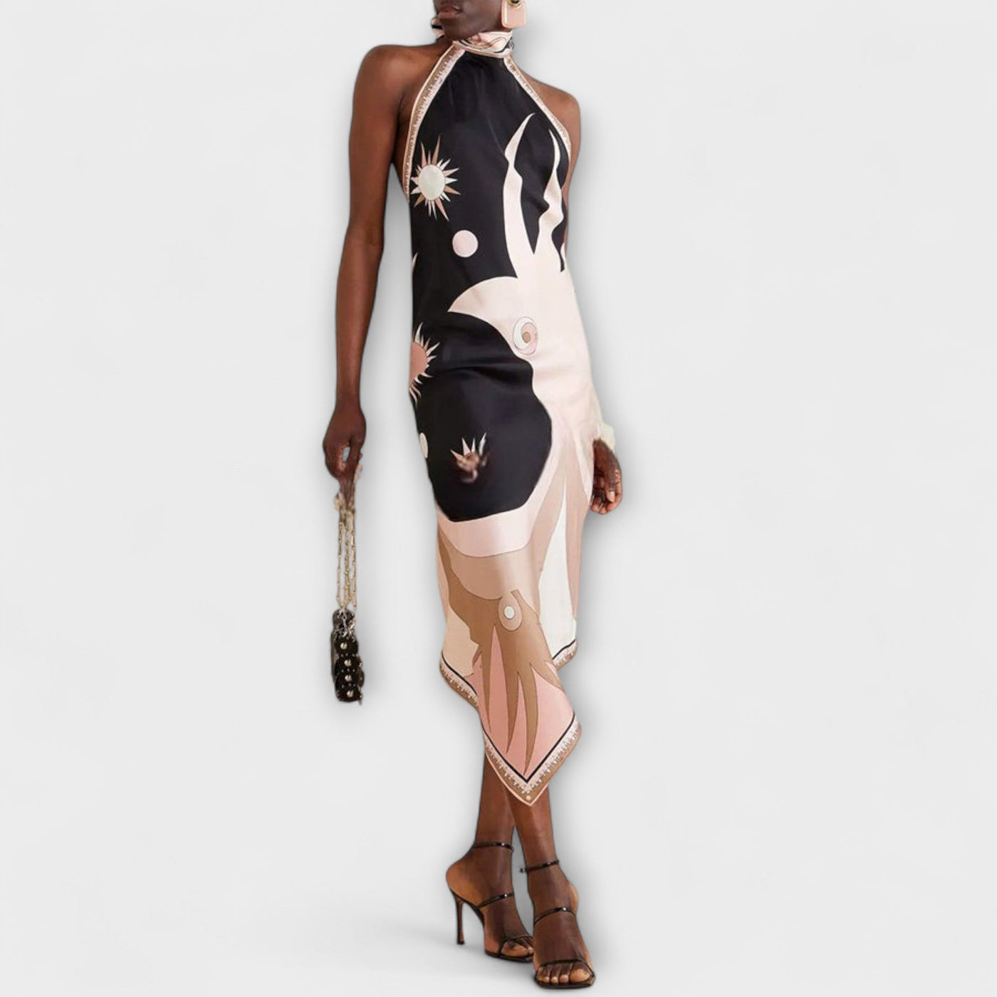 Ivy - Exklusives Satin-Trägerkleid