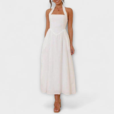 Lydia - Mid-Length Halterkleid mit Taillendetail