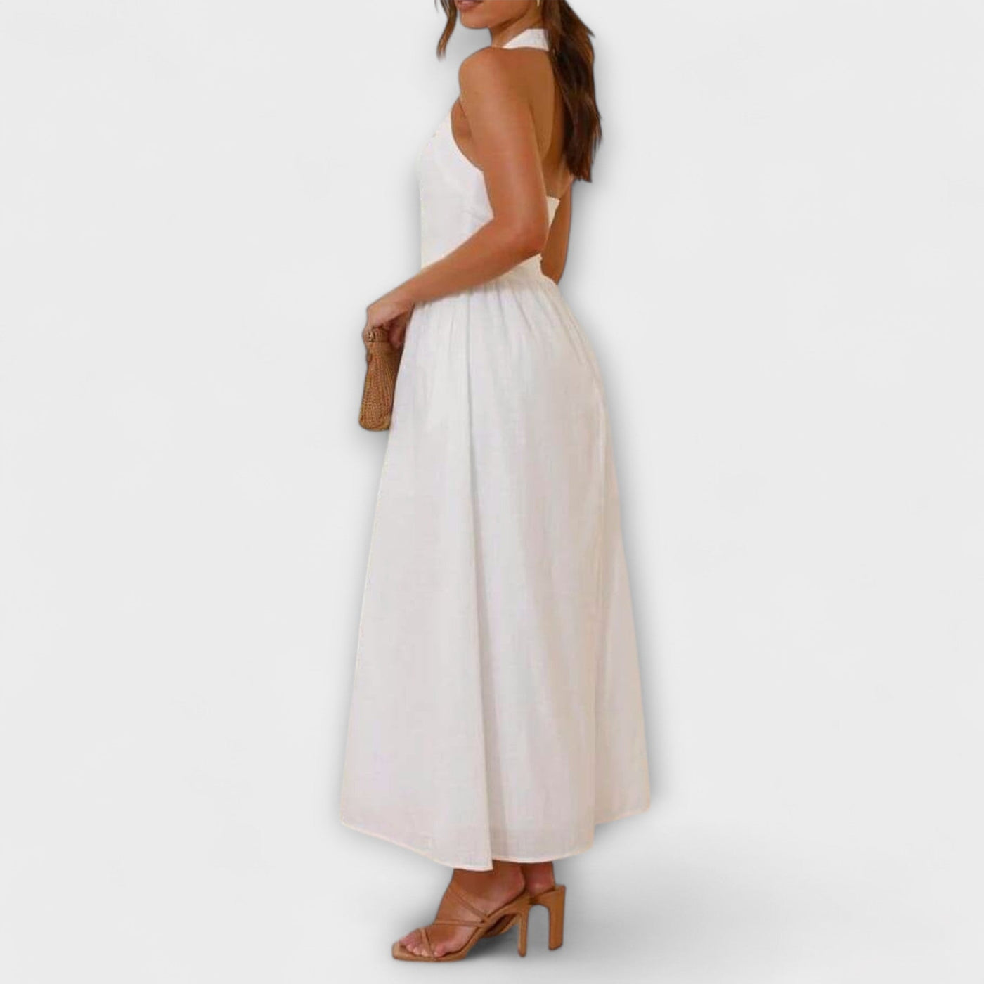 Lydia - Mid-Length Halterkleid mit Taillendetail