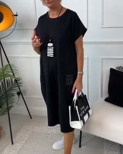 Iris™ - Stilvolles Kurzarmkleid