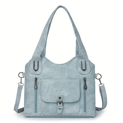 Vintage-Stil Vegane Leder Schultertasche - Marivelle