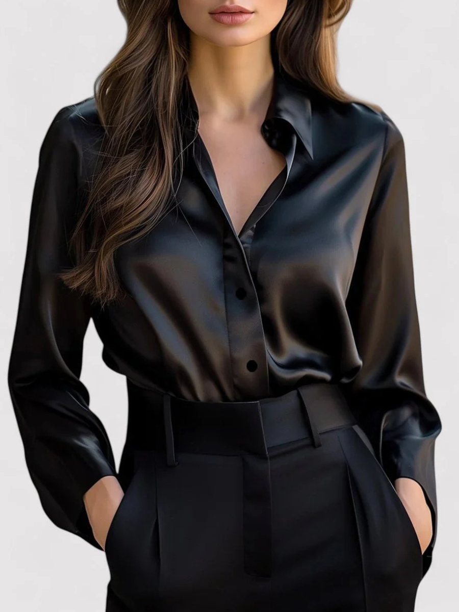 Edles formelles Damenhemd | Langarm