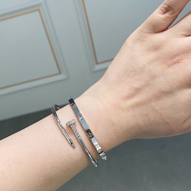 NAIL ARMBAND DÜNN | SILBER