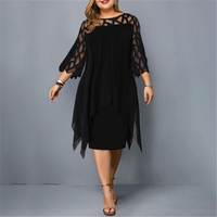Zelle | Schwarz Partykleid | Midi in Schwarz