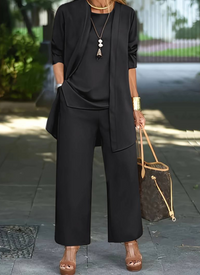 Mylene | Damen Elegant Set | Party Outfit in Schwarz