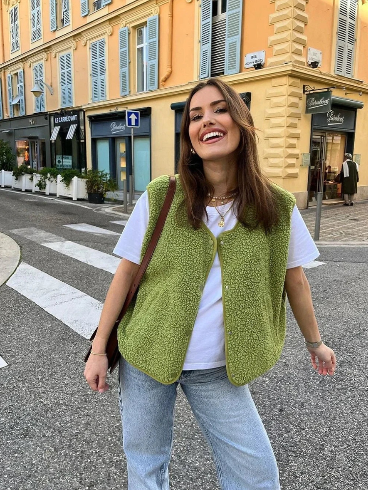 Elegante ärmellose Damenweste | Warme